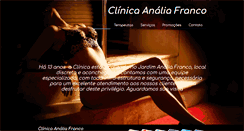 Desktop Screenshot of clinicaanaliafranco.com.br