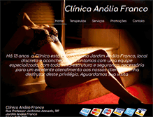 Tablet Screenshot of clinicaanaliafranco.com.br